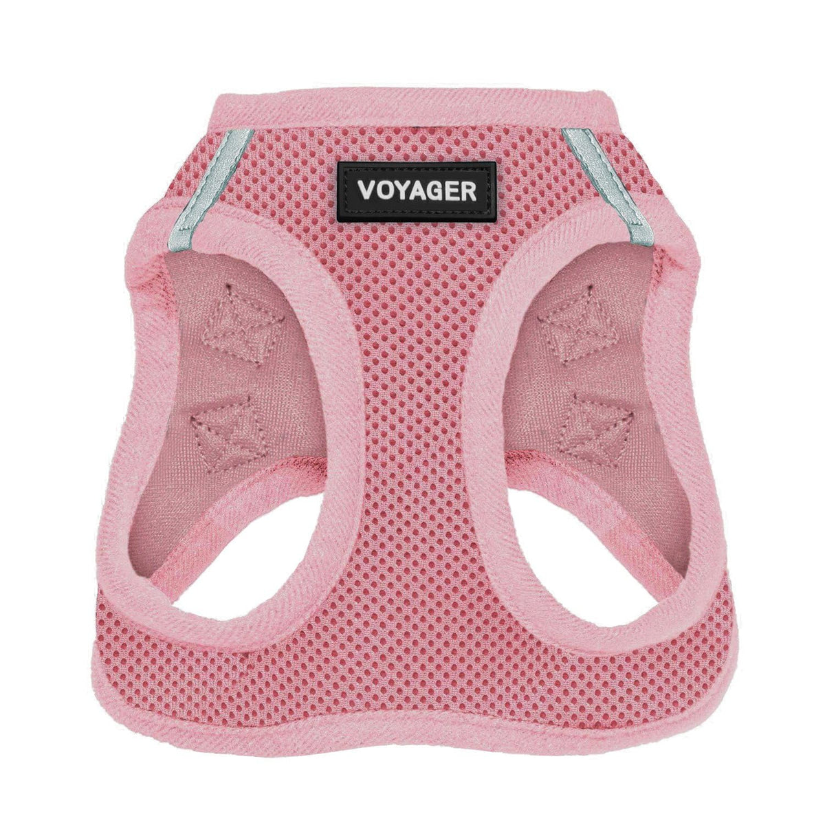 Best Pet Supplies Arnés Voyager Step-In Air para Perro, Todo Clima - M (Chest: 16 - 18") - Color rosa a juego.