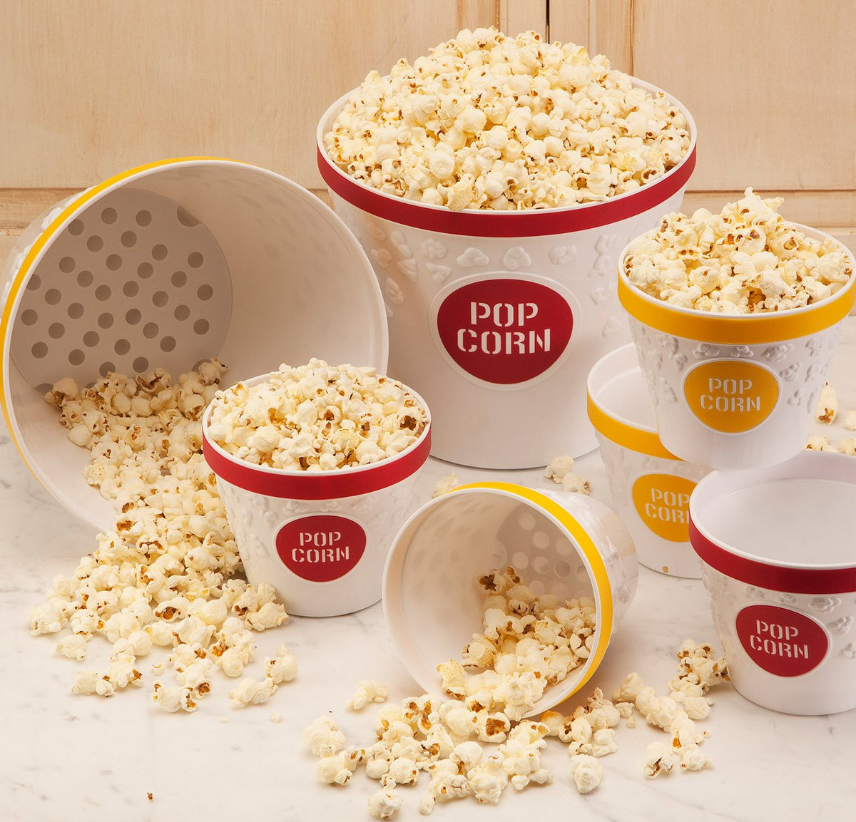Hutzler cubeta de palomitas de maíz, Rojo, 1