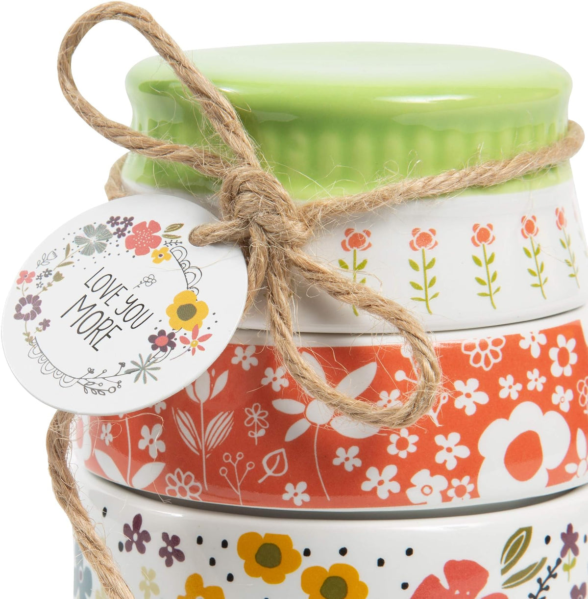 Love You More by Amylee Weeks 54217 - Juego de tazas medidoras, multicolor