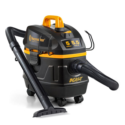 Vacmaster Aspiradora Industrial Profesional Beast 19L 5.5HP - para Líquidos y Sólidos 120V - VFB511H 0201