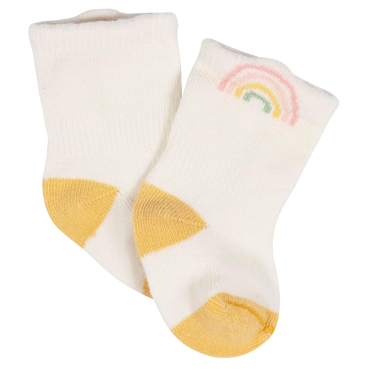 Gerber 8-pair Wiggle-proof Sock Calcetines a prueba de enredos Unisex bebé