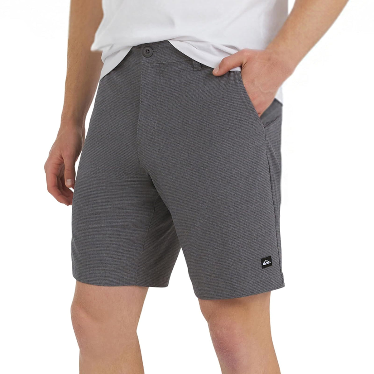 Quiksilver Short Híbrido para Hombre - 40 - Diseño de rayas - Hierro