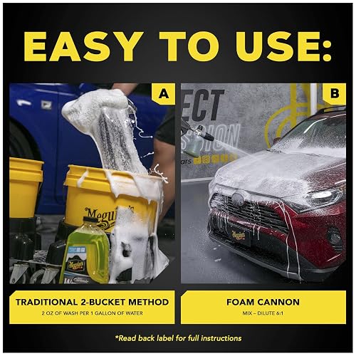 Meguiar's Shampoo Híbrido Cerámico con Cera G240748, 1.4 L