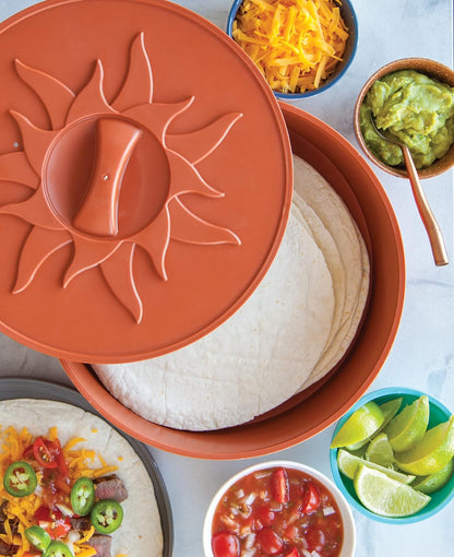 Nordic Ware 67300 Tortillero Plástico Terracota, 25.4 cm, Multicolor