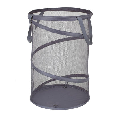 Household Essentials 2027-1 Cesta Plegable de Malla para Ropa Sucia | Carbón
