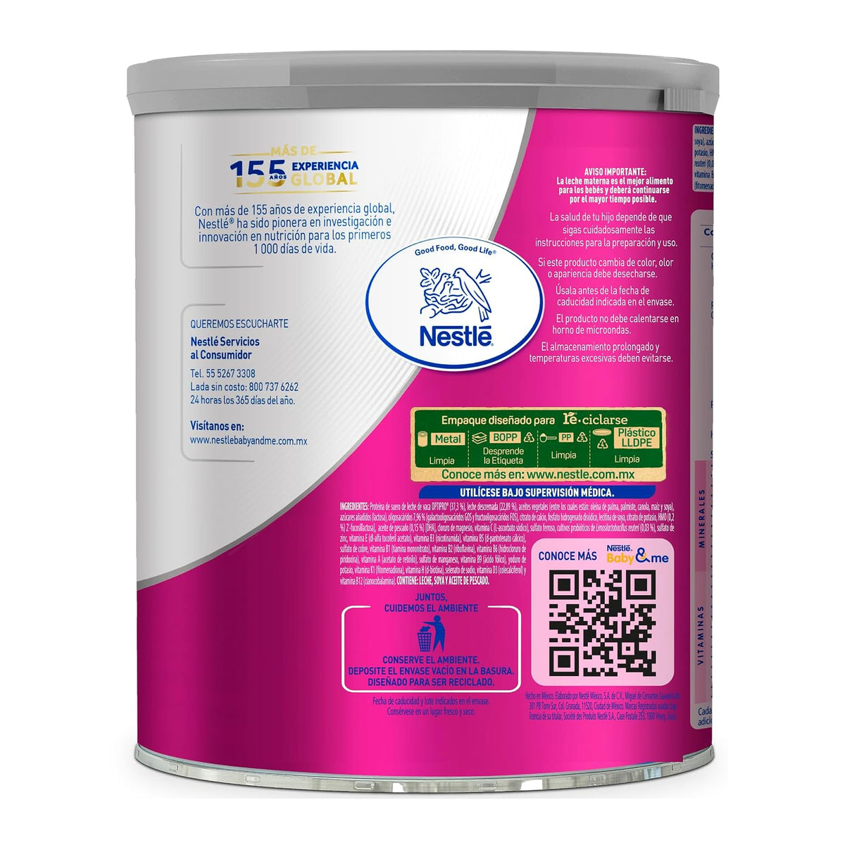 NAN 3 Expert Pro Confort Alimento Para Niños A Base de Leche 1 Año Lata 900g