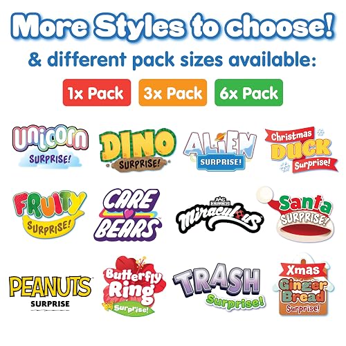 Bomba de Baño Sorpresa Dinosaurio Grande de Zimpli Kids, 6 Juguetes Sorpresa de Dinosaurio para coleccionar, Juguete Efervescente para Niños, Regalo para Rellenar el Calcetín