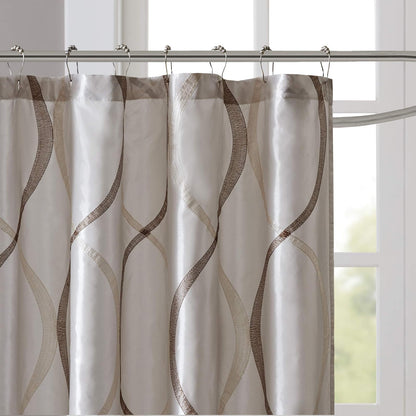 Madison Park MP70-1915 Shower Curtain, Ivory