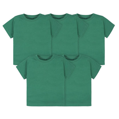 Gerber Paquete de 5 Camisetas de Manga Corta para niños pequeños, 160 g/m² Camisa para bebés Unisex