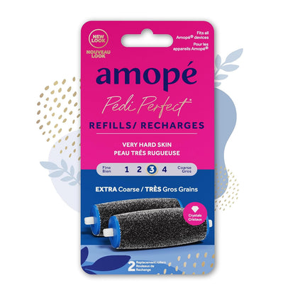Amope Pedi Perfect Electronic Foot File Refills, Extra Coarse (Pack of 2)