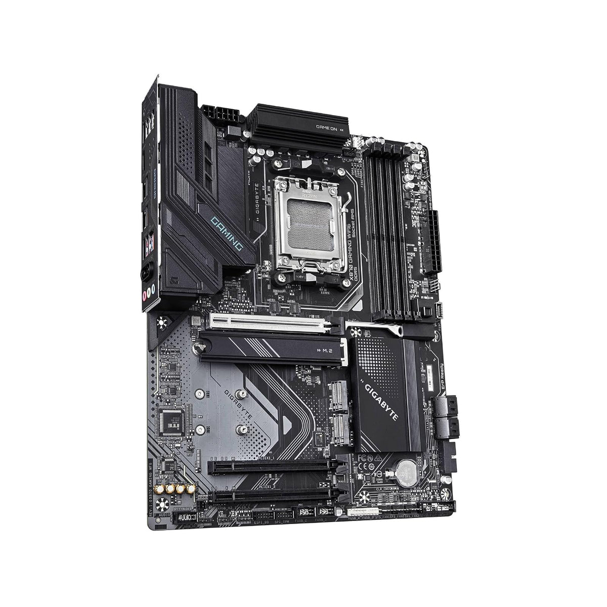 Mother Board GIGABYTE X870 Gaming WIFI6 AM5 LGA 1718, ATX, DDR5, 3X M.2, PCIe 5.0, USB4, WiFi 6, LAN de 2.5GbE, pestillo EZ