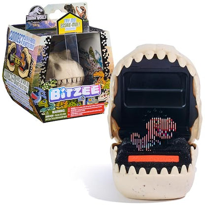 Bitzee, Juguete de Dinosaurio Interactivo de Jurassic World con 25 Dinosaurios, reacciona Cuando lo tocas, Las cápsulas se conectan e interactúan, Mascota Digital para niños a Partir de 5 años