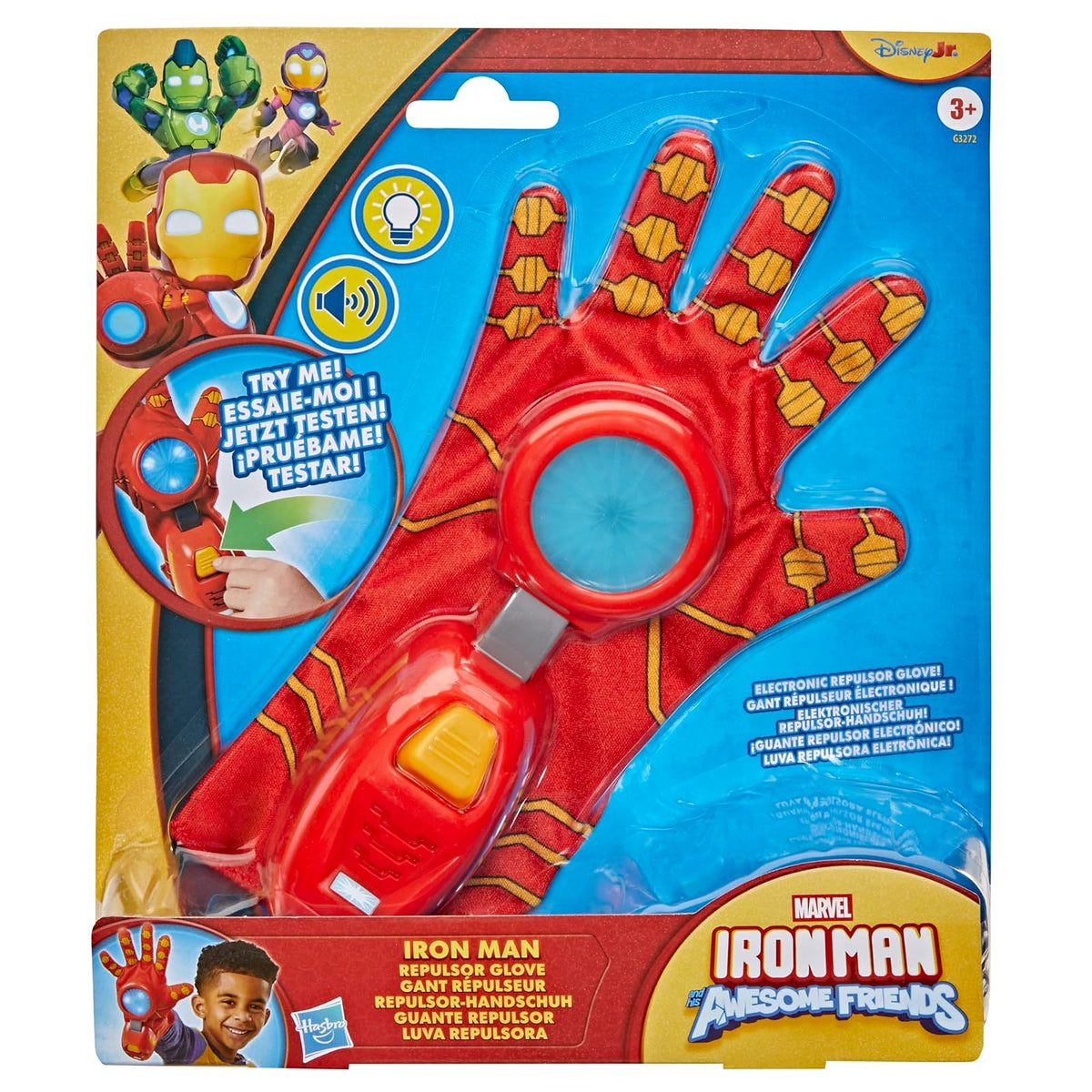 Marvel Iron Man Guante Repulsor Electrónico con Luces y Sonidos