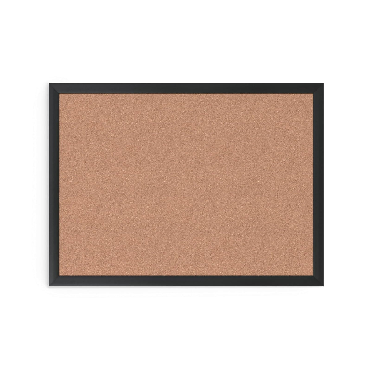 U Brands - Tablero de anuncios de corcho, 23 x 17 pulgadas, marco de aluminio negro, superficie de pinzado de grado industrial