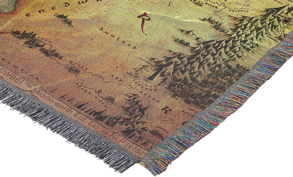 Northwest Lord of The Rings - Manta Tejida de Tapiz The Hobbit, 48 x 60 Pulgadas, Tierra Media