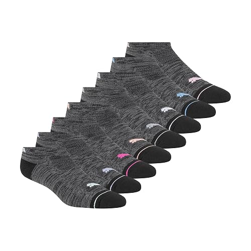 PUMA Paquete de 8 calcetines de corte bajo Calcetines para correr mujeres