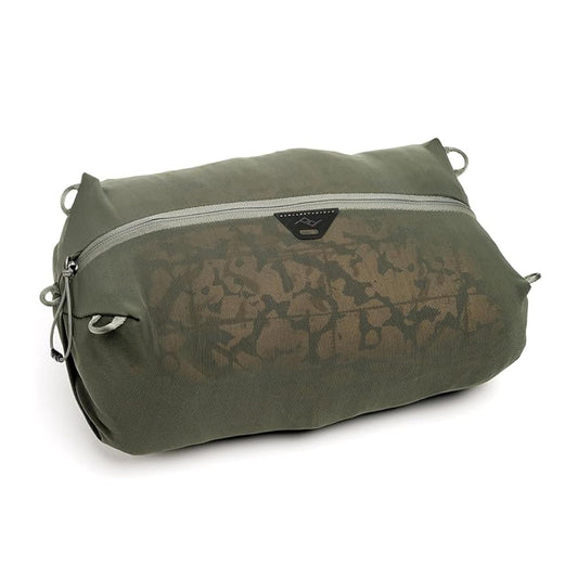 Peak Design Packing Cube S Bolsa Organizadora de Viaje en Malla, Organizador de Maleta Expandible 12L a 22L, Accesorios de Viaje Ultraligero 77g, Plegable, Verde Salvia