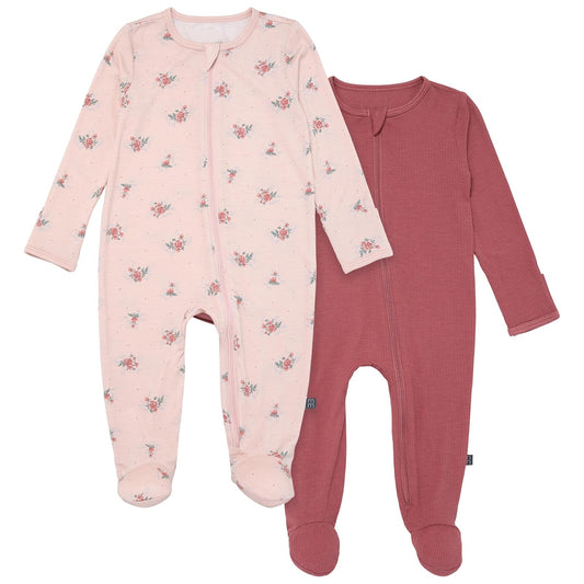 Modern Moments by Gerber 2-Pack Sleep 'N Play with Mitten Cuffs Durmientes para bebés y niños pequeños bebés niñas