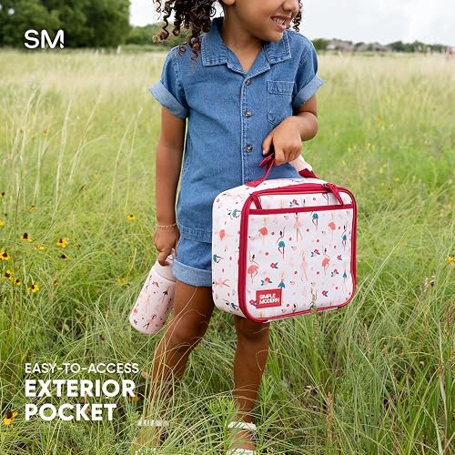 Simple Modern Nickelodeon Fiambrera Infantil | Bolsa de almuerzo reutilizable, aislamiento, bolsillos exteriores e interiores, 4 litros