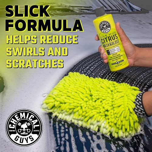 Chemical Guys Jabón Espumoso para Lavar Automóviles CWS_301_16SW, 473 ml, Aroma Cítrico