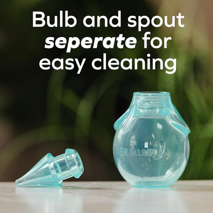 Dr. Talbot's Nasal Aspirator for Babies - BPA-Free Silicone - with Storage Case - Blue Elephant