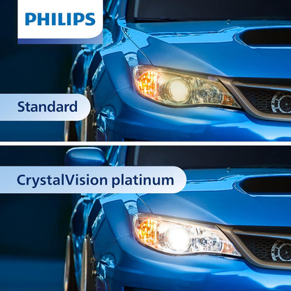 Philips Automotive Lighting 9005XS CrystalVision Platinum - Foco para faros delanteros, paquete de 2