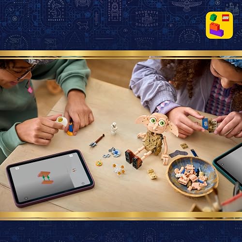 LEGO Harry Potter Dobby el Elfo Libre – Juguete de Construcción para Jugar y Exhibir – Set “2 en 1” – Convierte a Dobby en Kreacher – Regalo para Niños de 8 Años o Más – 76469