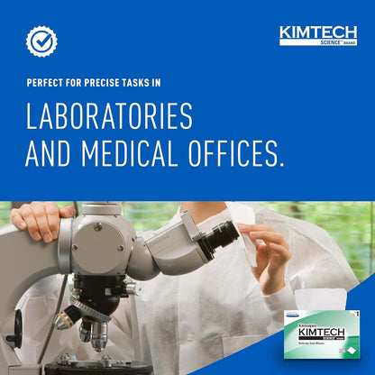 Kimwipes Delicate Task Kimtech Science Wipers (34155), White, 1-PLY, 60 Pop-Up Boxes/Case, 280 Sheets/Box, 16,800 Sheets/Case