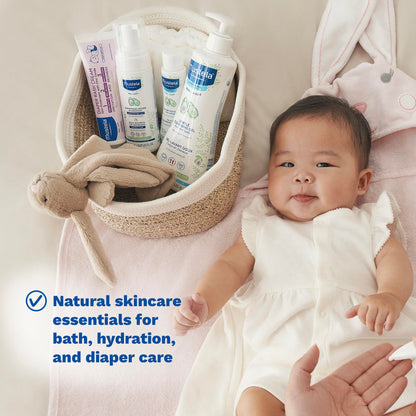 Mustela - Set de regalo para recién nacido, para el baño de bebés y para el cuidado de la piel, 5 unidades