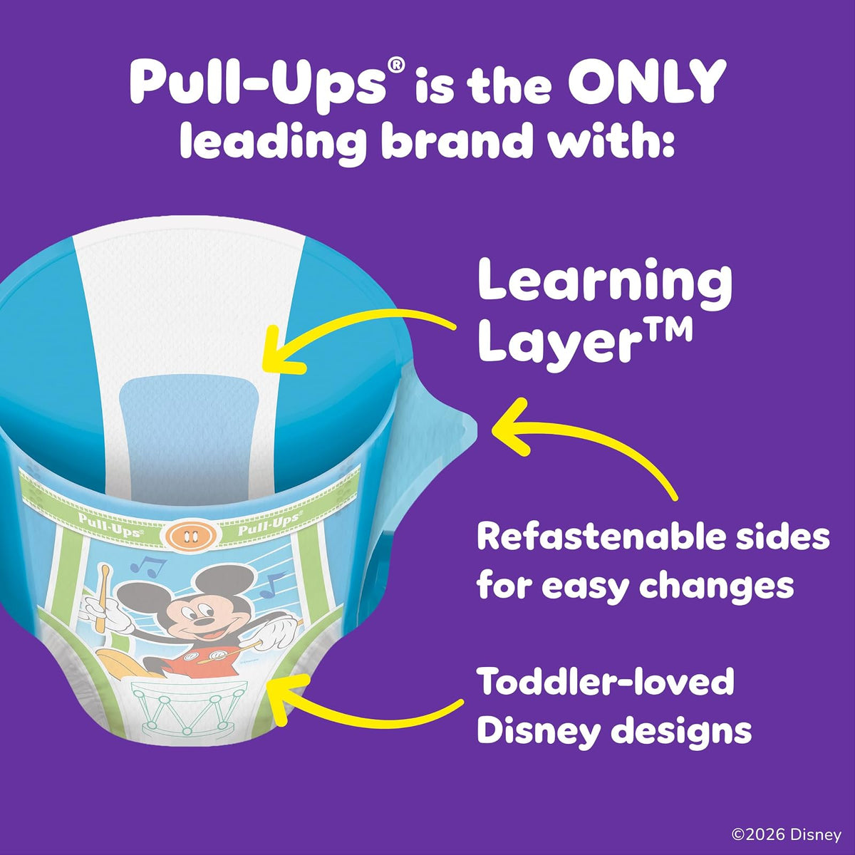 Pull-Ups Boys' Potty Training Pants Training Underwear Size 4, 2T-3T, 23 Ct