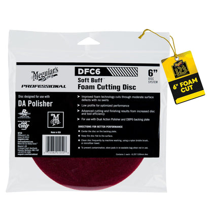 Meguiar's Soft Buff Disco de Espuma para Pulidora DA - Disco de corte - 6