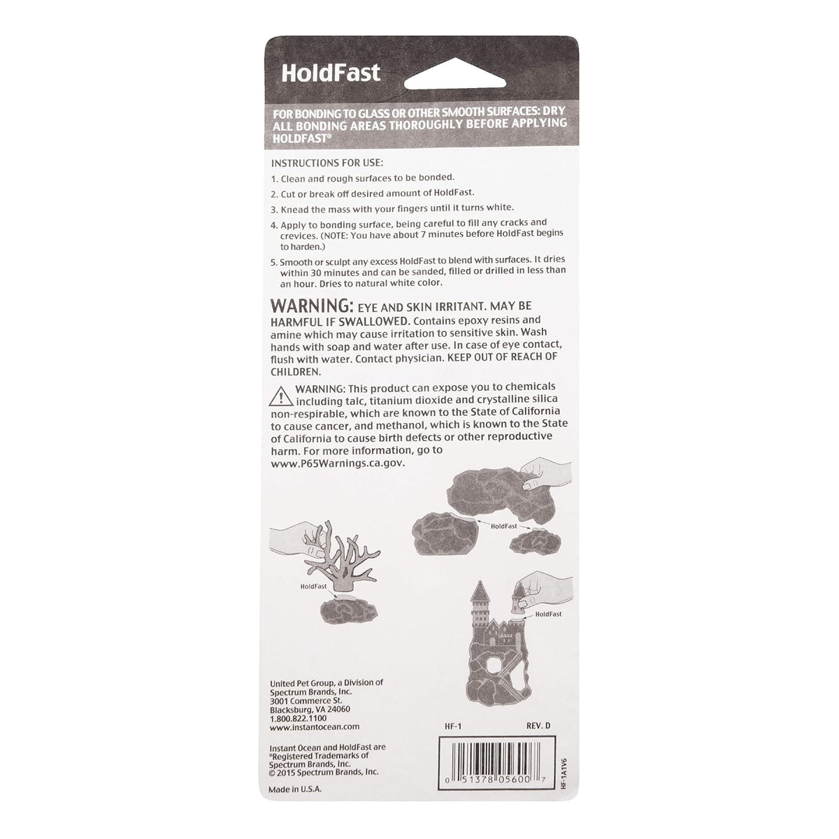 Instant Ocean Epoxy Stick for Fish & Reef Aquariums, 4USoz./113g