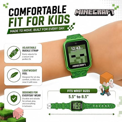 Minecraft Reloj inteligente interactivo con pantalla táctil (Modelo: MIN4045AZ)