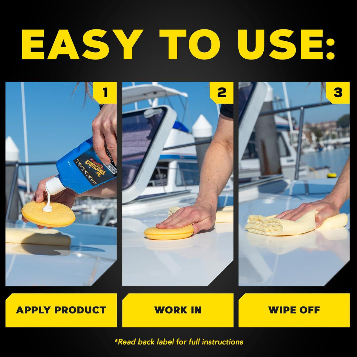 Meguiar's Marine/RV Pulidor y Potenciador del Brillo M4516, 16 Onzas | Botella