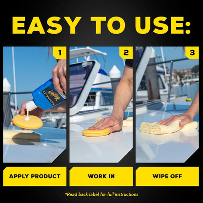 Meguiar's Marine/RV Pulidor y Potenciador del Brillo M4516, 16 Onzas | Botella