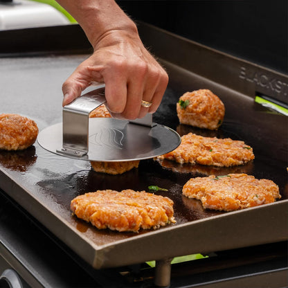 ® Smash & Sear Press - Hamburguesas de acero inoxidable | ® - Herramienta para parrilla y parrilla, hamburguesas y hamburguesas, prensa para sándwiches y panini