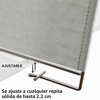 Lynk Divisores para repisas, Organizador para repisas del Armario, Juego de 2, Vela Divisor de Estante, Platino, 1