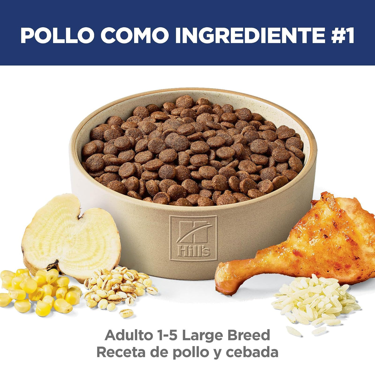 Hill's Science Diet Croquetas para Perro Grande Adulto Sabor Pollo 15Kg | Croquetas Hill's para perro, pollo real, razas grandes, vitalidad senior, salud de órganos vitales, energía diaria