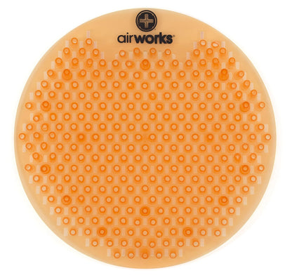 AirWorks Protector para Mingitorio Anti-Salpicaduras con Fragancia - Arboleda cítrica naranja claro