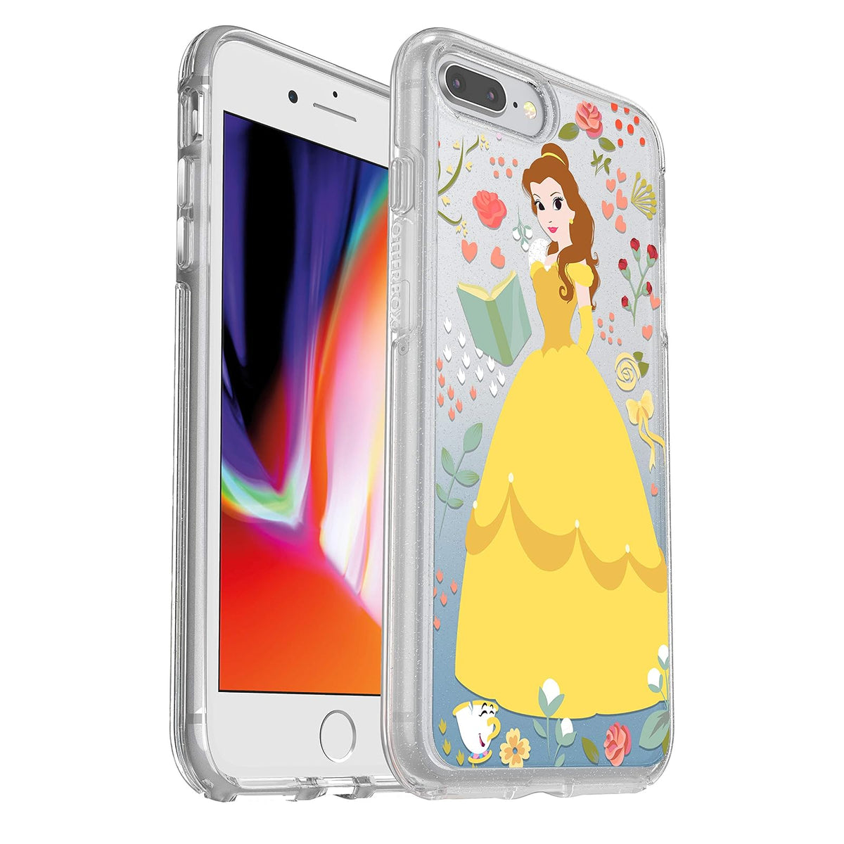 OtterBox Symmetry Series Funda con Licencia Disney y Star Wars para iPhone 8 Plus y 7 Plus - BELLE