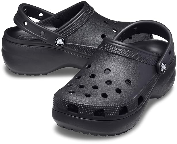 Crocs Classic Platform Ombre Glitter Clog, Mujer