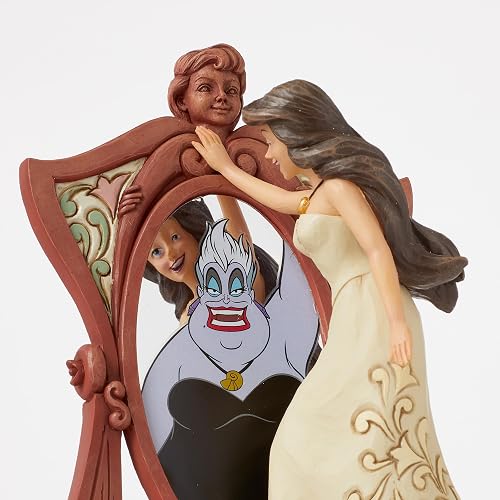 Enesco Disney Traditions by Jim Shore - Figura de escena de cambiador de la sirenita Ursula as como Vanessa, resina de piedra, pintada a mano, cifras coleccionables, de villano de Disney, bruja de mar