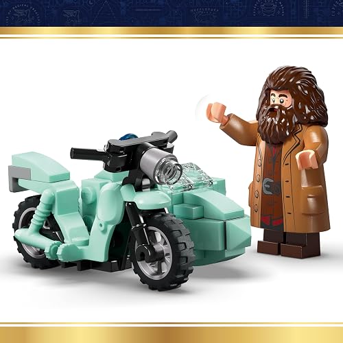 LEGO Harry Potter Hagrid y Harry: Escape de Privet Drive – Set de Construcción de Modelos – Moto de Juguete – 4 Minifiguras – Regalo para Niños y Niñas Mayores de 8 Años – 76459