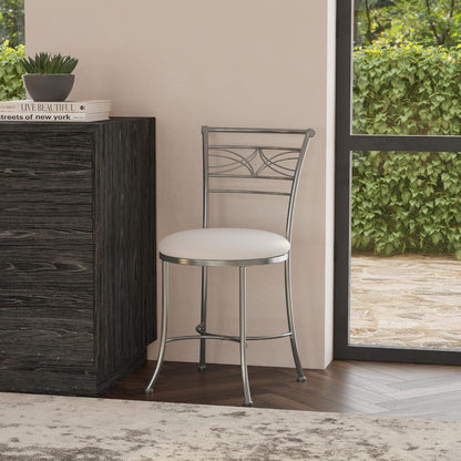 Hillsdale Furniture Dutton - Taburete de Cambiador, Chapado en Cromo