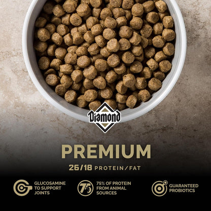 Diamond Premium Alimento para Perro Adulto Activo | Fórmula para perros adultos activos, alta proteína y energía, nutrición completa y