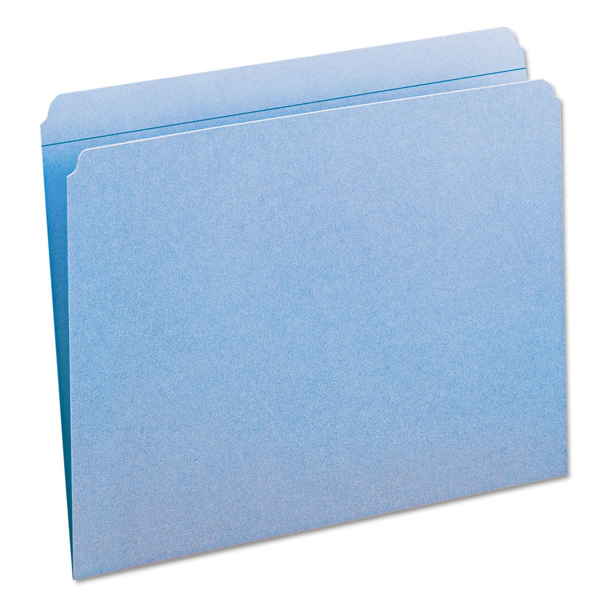 Smead Straight Cut Archivo Carpetas, reforzada Tab, tamaño carta, 100 por caja, Azul, Letter