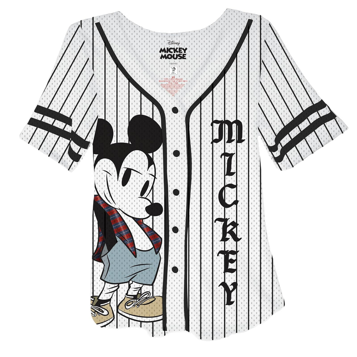 Disney - Playera de béisbol clásica con Botones para Mujer