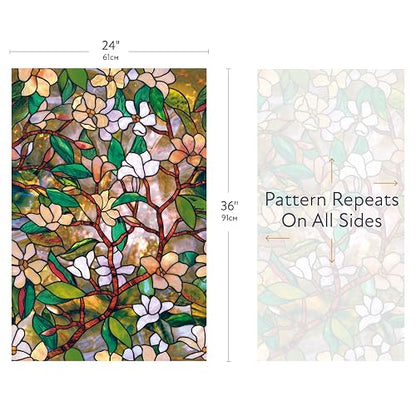 Artscape 01-0113- Magnolia Window Film, 24" x 36"