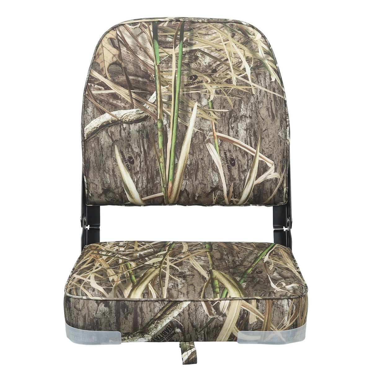 ERGOSEAT Asiento Acolchado Plegable con Respaldo para Bote Jon Camuflaje Max4
