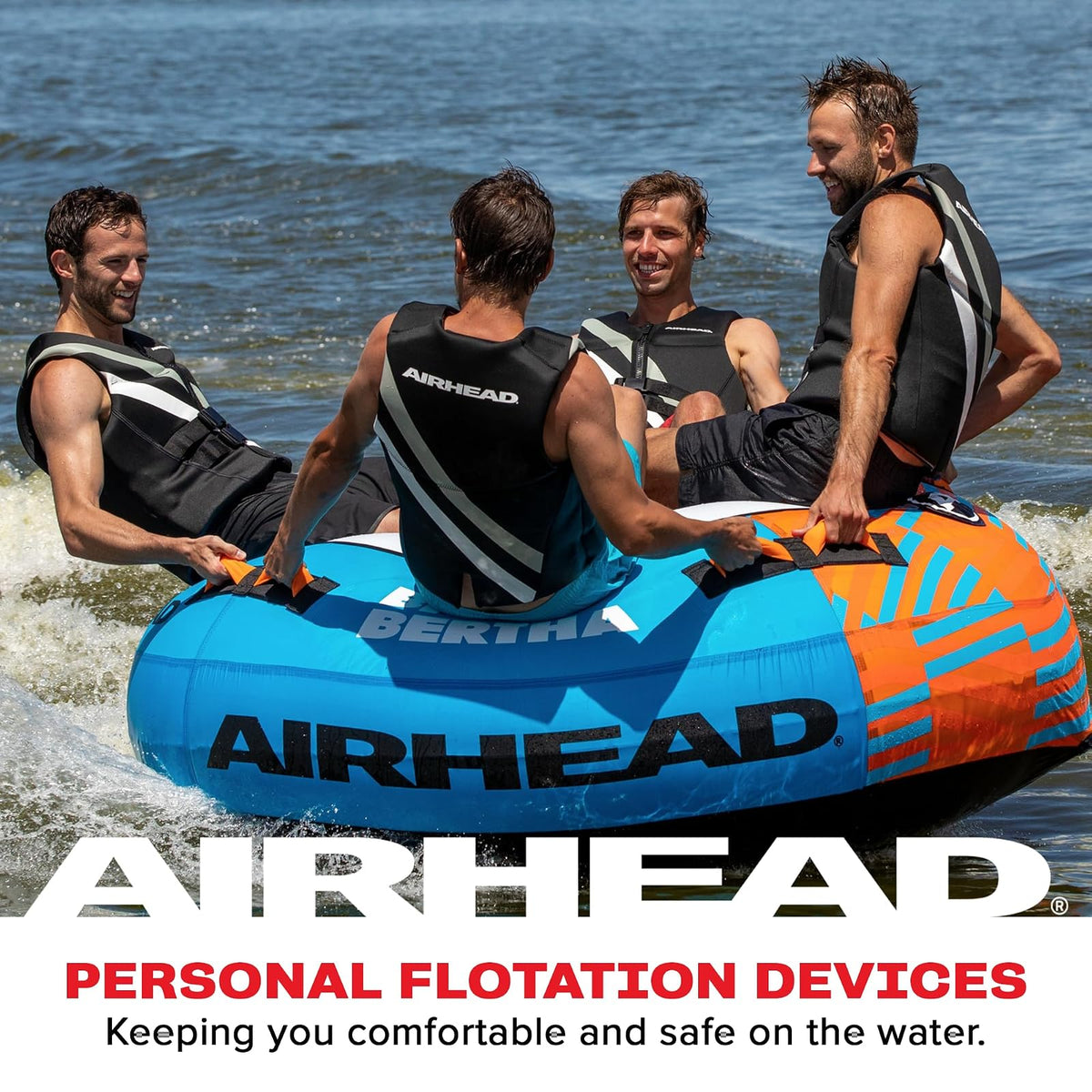 Airhead Orca Neoprene Kwik-Dry Neolite Life Jacket, USCG Approved Adult, Youth and Child Sizes